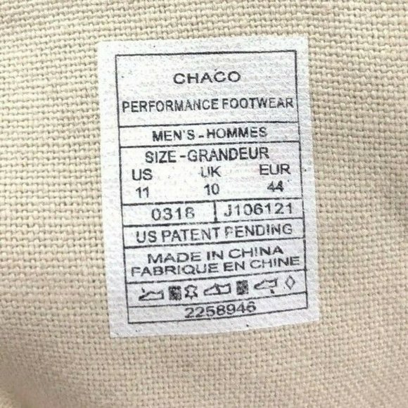 Chaco Davis Lace Casual Brown Canvas Shoes 11 - Picture 7 of 7